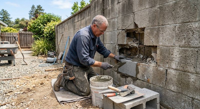 Block Wall Repair in Awendaw, SC