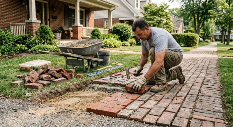 Brick Flatwork Repair in Ladson, SC