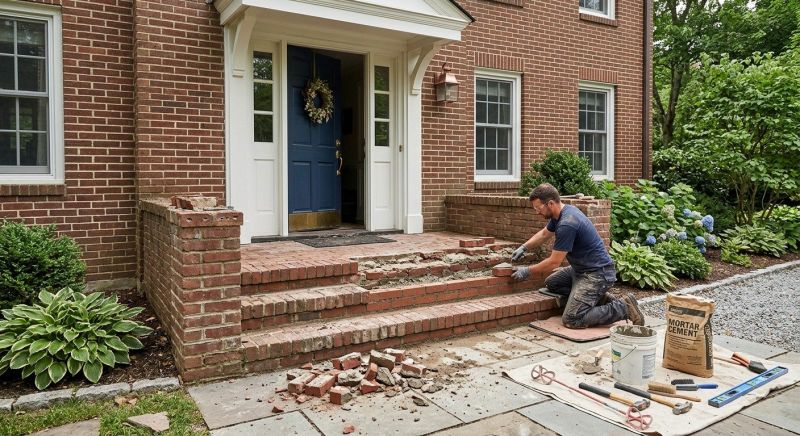Brick Flatwork Repair in Summerville, SC