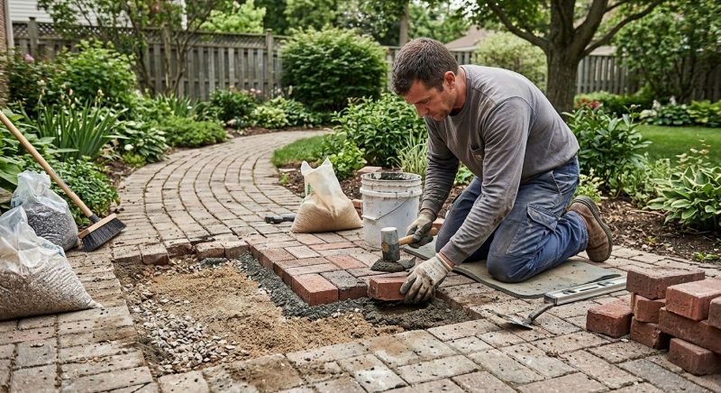 Brick Pathway Repair in North Charleston, SC