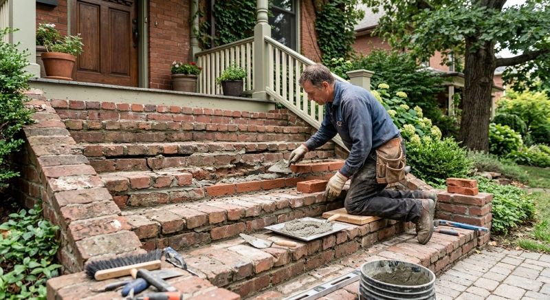 Brick Stairs Repair in Goose Creek, SC