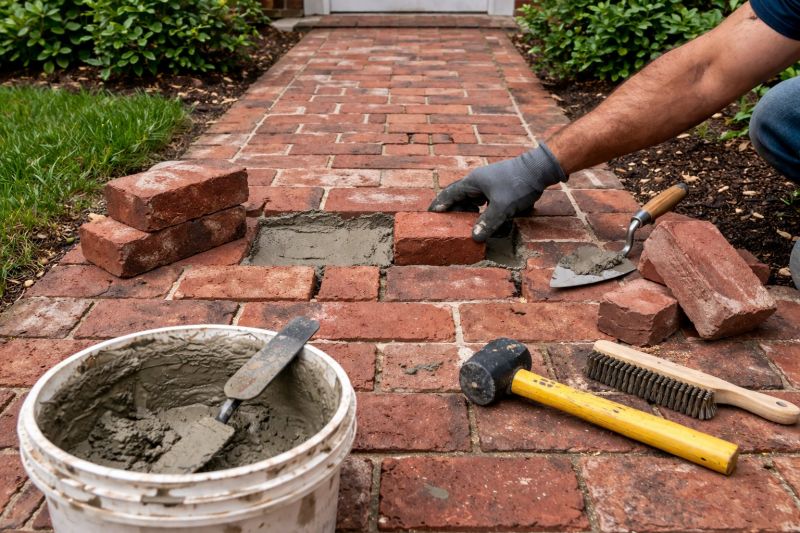 Entryway Brick Repair in North Charleston, SC