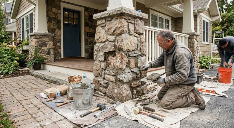 Stone Column Repair in North Charleston, SC